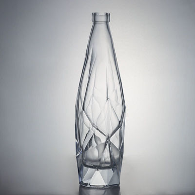 Botella de vidro de bebidas gravada com rolha de cortiça Elegante e durável