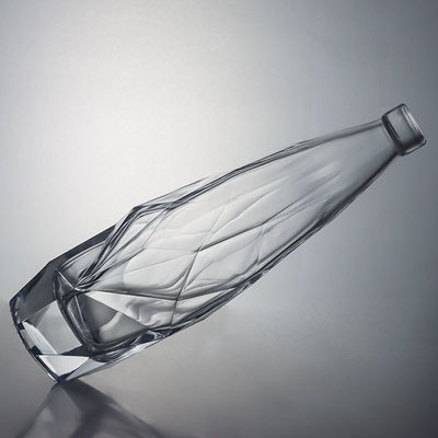 Botella de vidro de bebidas gravada com rolha de cortiça Elegante e durável