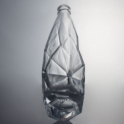 Botella de vidro de bebidas gravada com rolha de cortiça Elegante e durável