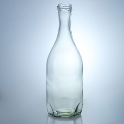 Brandy Whiskey Gin Rum Garrafa de vidro com tampa de parafuso de vedação de bebidas industriais Tipo cortiça