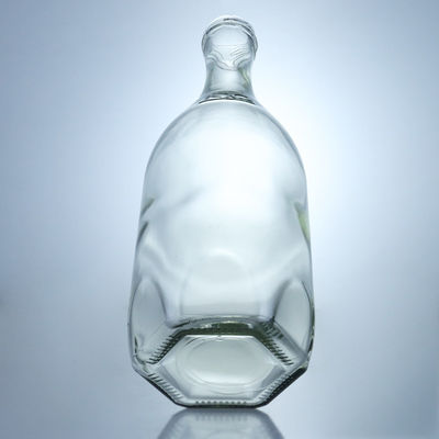 Brandy Whiskey Gin Rum Garrafa de vidro com tampa de parafuso de vedação de bebidas industriais Tipo cortiça