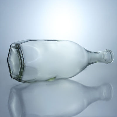 Brandy Whiskey Gin Rum Garrafa de vidro com tampa de parafuso de vedação de bebidas industriais Tipo cortiça