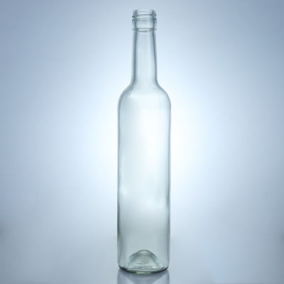 Garrafa de 500 ml de vidro para whisky gin rum vodka Decal superfície manuseio e parafuso