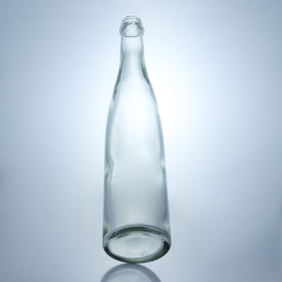 Contenedor de bebidas Garrafa de vidro de pedra de alta e fina com tampa de parafuso