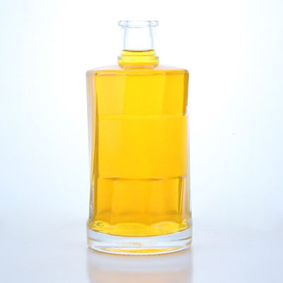 Garrafa de vidro transparente com cortiça para uísque Vodka Tequila Gin Rum