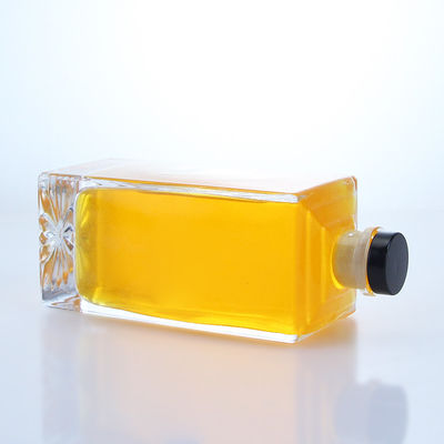 Whisky Vodka Tequila Gin Rum Garrafa de vidro de pequena capacidade com logotipo e de cortiça