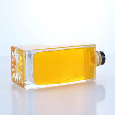Whisky Vodka Tequila Gin Rum Garrafa de vidro de pequena capacidade com logotipo e de cortiça