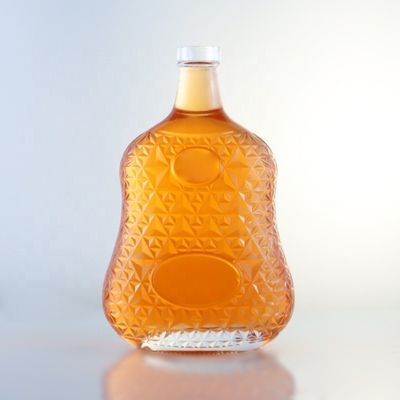 2023 garrafas transparentes garrafas de bebida de vidro com material de base congelado Logotipo personalizado