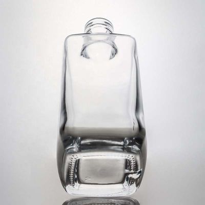 Colarinho de vidro Gin Quadrado Uísque Rum Vinho Vodka Garrafa 750 ml com cortiça sintética