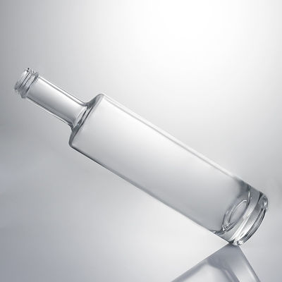 Garrafa de vidro para uísque Gin Rum Vodka Material industrial e de base Vidro
