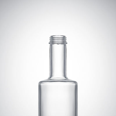 Garrafa de vidro para uísque Gin Rum Vodka Material industrial e de base Vidro