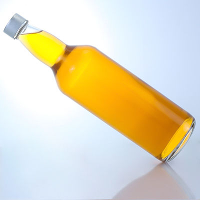 Garrafa de vidro de 750 ml personalizada com design de pescoço único e tipo de vedação de cortiça