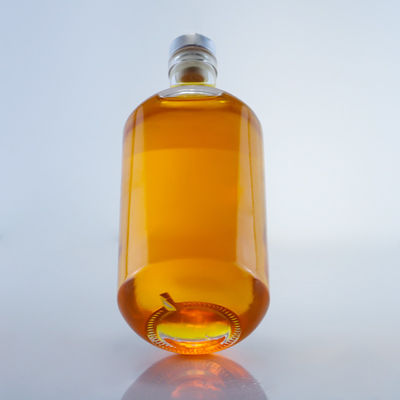 Whisky Gin Rum Vodka Liquor Botella 750 ml Classic Round Glass com rolha