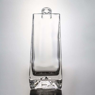 Super Flint Glass Custom Mountain Base 750 ml Whisky Rum Glass Liquor Flask para Vodka Gin