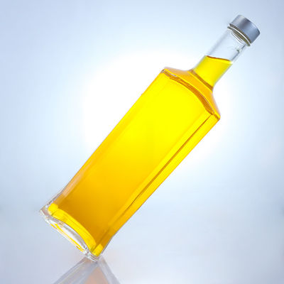 Flasca de vidro feita de material de colarinho claro ou personalizado para rum Vodka Whisky Tequila Gin