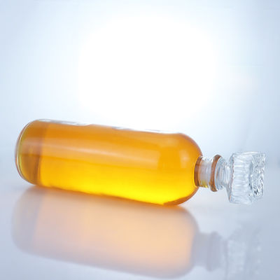Garrafa de vidro de forma redonda para rum vodka uísque tequila gin