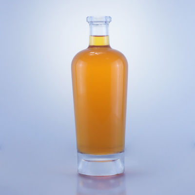 Garrafa de vidro de 750 ml com rolha de cortiça e tampa personalizada