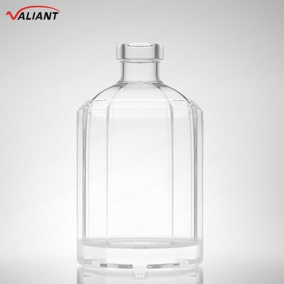 Rum Vodka Whisky Tequila Gin 250 ml Super Flint Glass com cortiça e forma personalizada