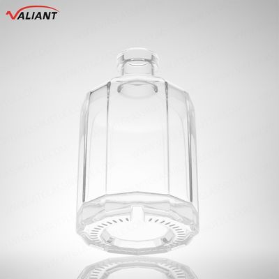Rum Vodka Whisky Tequila Gin 250 ml Super Flint Glass com cortiça e forma personalizada