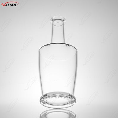 Whiskey Vodka Tequila Brandy Gin Rum Garrafa de vidro com cortiça 750 ml Forma personalizada