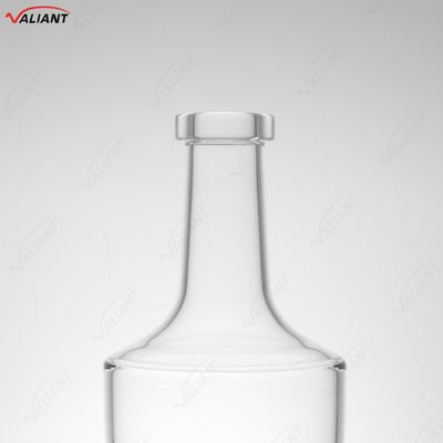 Whiskey Vodka Tequila Brandy Gin Rum Garrafa de vidro com cortiça 750 ml Forma personalizada