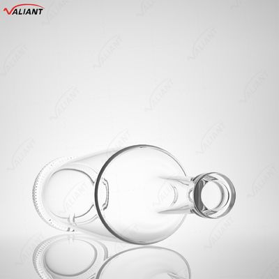 Whiskey Vodka Tequila Brandy Gin Rum Garrafa de vidro com cortiça 750 ml Forma personalizada