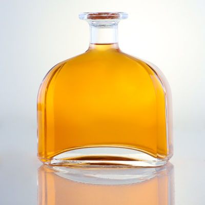 Logotipo personalizado garrafa de vidro para Brandy Gin Rum Whisky Design exclusivo e Super Flint