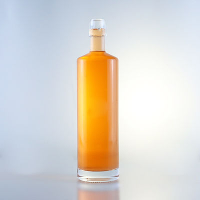 Garrafa de vidro de design exclusivo para champanhe Gin Rum Brandy Whisky em material Super Flint
