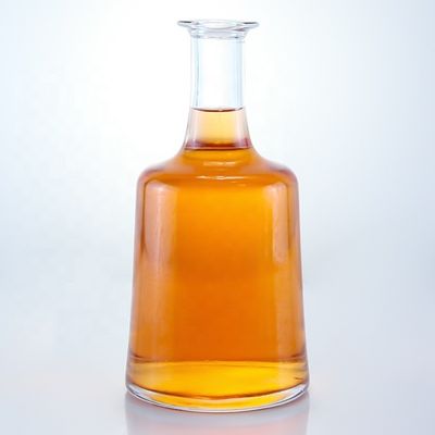 Garrafa de vidro para gin rum champanhe brandy e uísque com logotipo personalizado