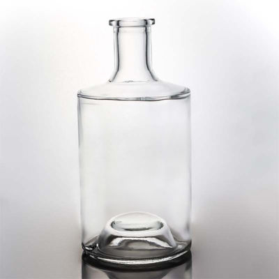 Super vidro de pedra logotipo personalizado 750ml 700ml estilo popular rum vodka uísque tequila gin garrafa de vidro com cortiça