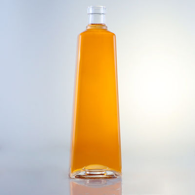 Rum Vodka Whiskey Tequila Gin Garrafa de vidro com tampa Feita de material de Super Flint