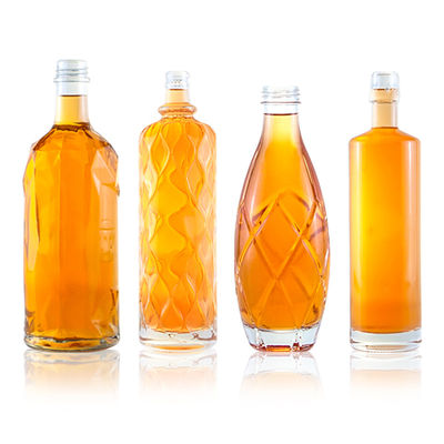 Super Flint Glass Design Personalizado Rum Vodka Whiskey Tequila Gin Botelho com tampa