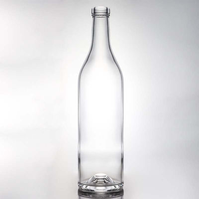 Capacidade e forma personalizáveis Garrafa de vidro com tampa de parafuso para rum Vodka Whisky Tequila Gin