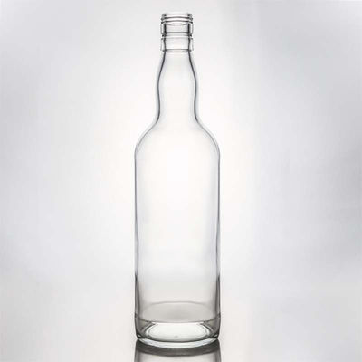 Capacidade e forma personalizáveis Garrafa de vidro com tampa de parafuso para rum Vodka Whisky Tequila Gin