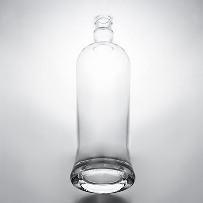 Tipo de vedação exclusivo Cortiça 750ml garrafa de vidro de pedra alta para gin rum champanhe brandy uísque