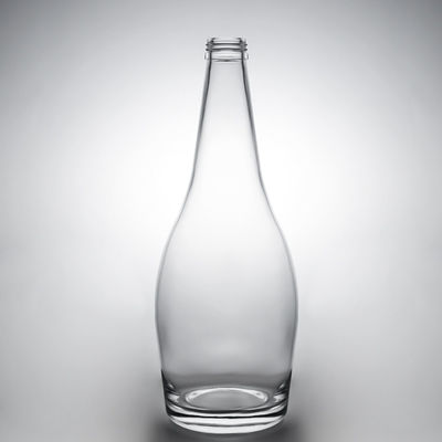 Garrafa de bebida de vidro para champanhe, brandy e uísque de 750 ml de material de Super Flint