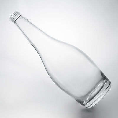 Garrafa de bebida de vidro para champanhe, brandy e uísque de 750 ml de material de Super Flint