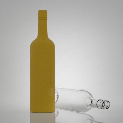 Super Flint Rum Vodka Whisky Tequila Gin Garrafa de vidro com tampa de corda 750 ml 620g Liquor Industrial