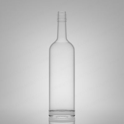 Super Flint Rum Vodka Whisky Tequila Gin Garrafa de vidro com tampa de corda 750 ml 620g Liquor Industrial