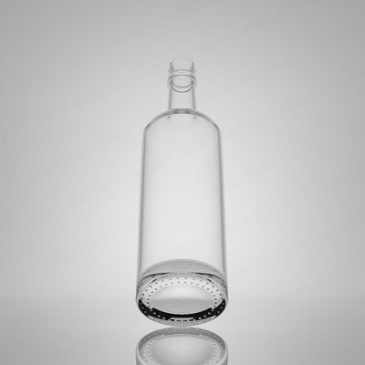 Super Flint Rum Vodka Whisky Tequila Gin Garrafa de vidro com tampa de corda 750 ml 620g Liquor Industrial
