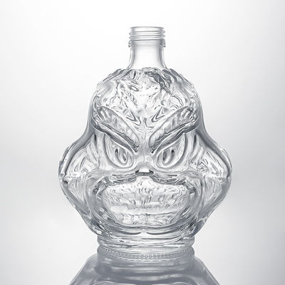 Botelha de vidro de vidro para whisky, vodka e rum