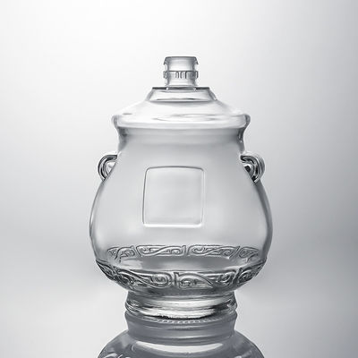 Botelha de vidro de vidro para whisky, vodka e rum