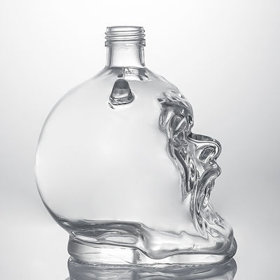 Botelha de vidro de vidro para whisky, vodka e rum