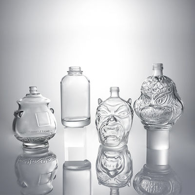 Botelha de vidro de vidro para whisky, vodka e rum