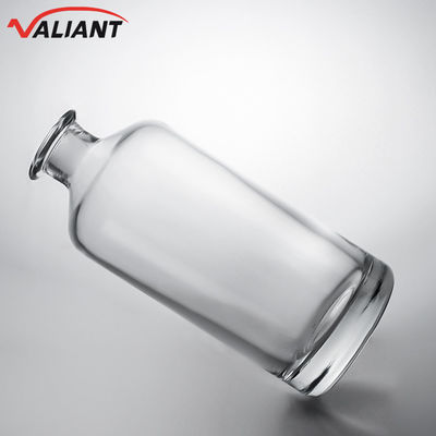 Garrafa de vidro para gin rum champanhe brandy uísque pescoço curto limpo ou personalizado