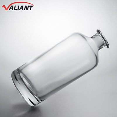 Garrafa de vidro para gin rum champanhe brandy uísque pescoço curto limpo ou personalizado