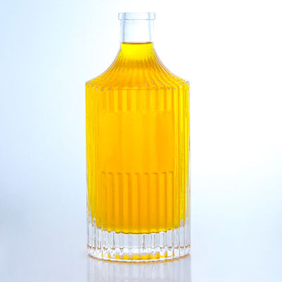 Garrafa de vidro personalizada para rum vodka uísque tequila gin tipo de vedação de cortiça
