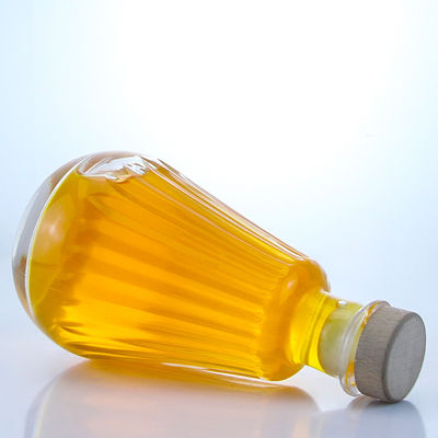Garrafa de vidro redonda com tampa de cortiça e logotipo personalizado para rum Vodka Whisky Tequila Gin