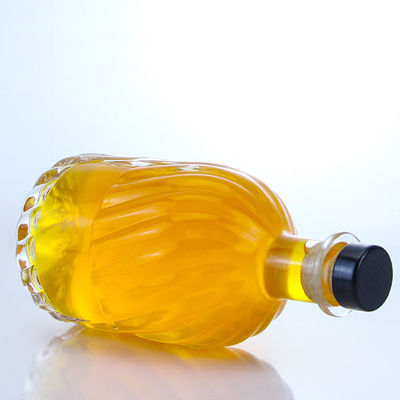 Área de etiqueta de decal 500 ml Botão de vidro Super Flint redondo para rum Vodka Whisky Tequila Gin