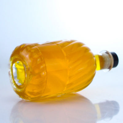 Área de etiqueta de decal 500 ml Botão de vidro Super Flint redondo para rum Vodka Whisky Tequila Gin